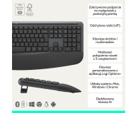 Logitech Signature Comfort Plus MK880 grafitowy - 1533424 - zdjęcie 2